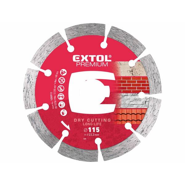 Kotúč diamantový Extol Premium 108911 115x22,2x2mm 

