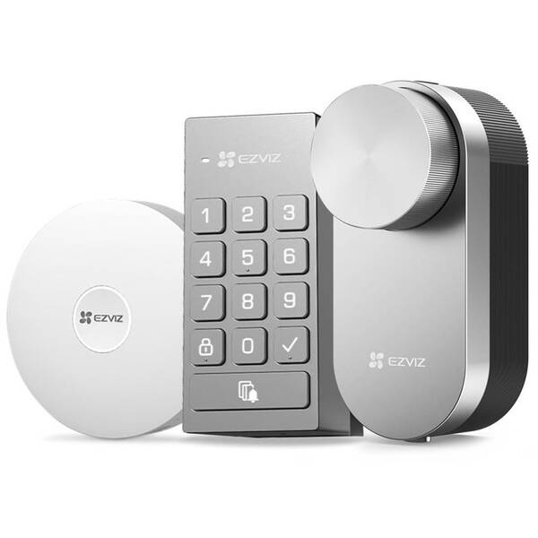 Zámok EZVIZ DL01 Pro (HUB+klávesnica) strieborný

