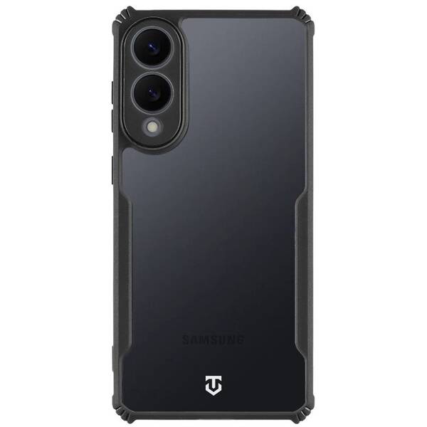 Kryt na mobil Tactical Quantum Stealth na Samsung Galaxy S25 Edge čierny/priehľadný

