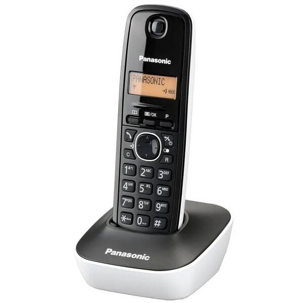 Domáci telefón Panasonic KX-TG1611FXW sivý/biely

