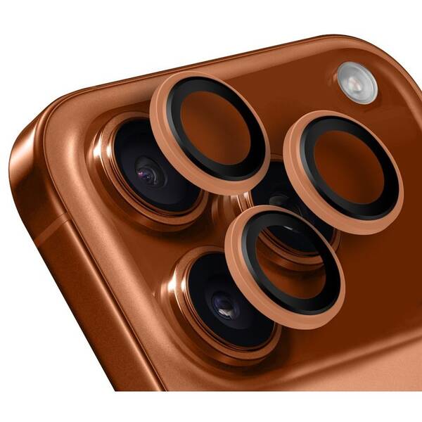 Ochranné sklo šošovky fotoaparátu Obal:Me na Apple iPhone 17 Pro/17 Pro Max oranžové

