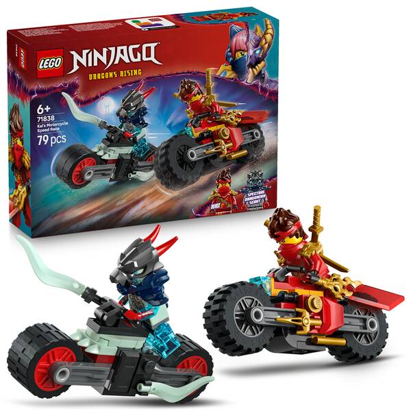 Stavebnica LEGO® NINJAGO® 71838 Kai a preteky na motorke 


