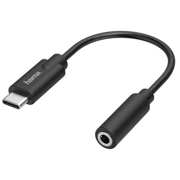 Redukcia Hama USB-C / Jack 3,5 mm, aktívny 


