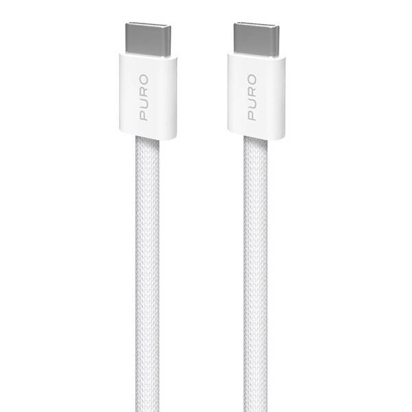 Kábel Puro Fabrik FABK4 USB-C/USB-C, 240 W, 2 m biely

