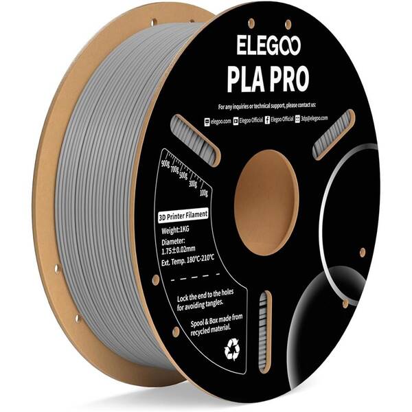 Tlačová struna (filament) Elegoo PLA P 1,75mm sivý

