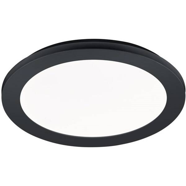 LED stropné svietidlo Reality Camillus, 13 W, okrúhle čierne

