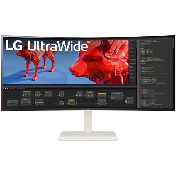 Herný monitor LG 38WR85QC-W biely

