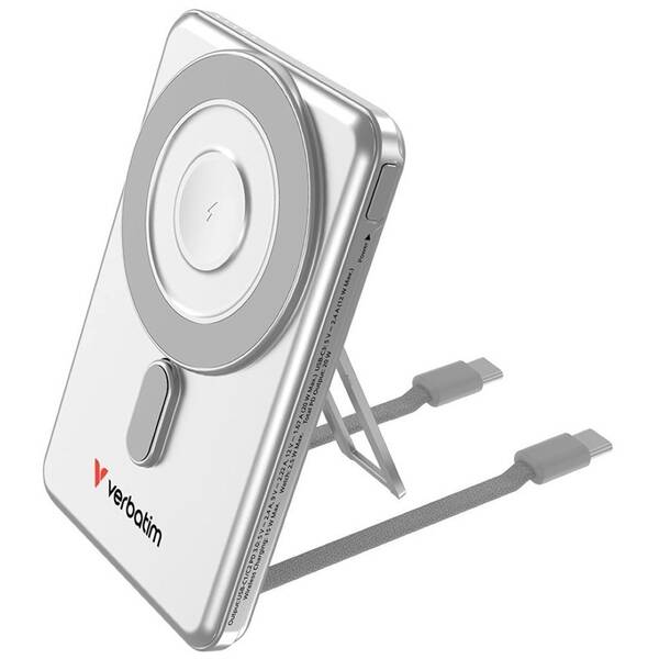 Powerbank Verbatim Charge 'n' Go 2C, 2× USB-C, 5000 mAh strieborný

