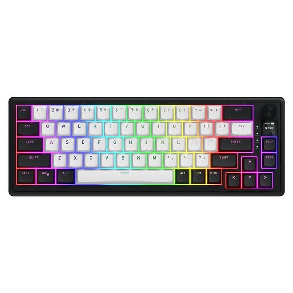 Klávesnica HATOR Skyfall 65 MAG ULTIMA 8K Wireless, US layout čierna/biela

