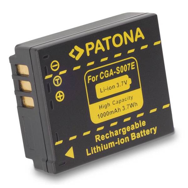 Batéria PATONA pre Panasonic CGA-S007E Li-Ion 3.6V 1000mAh 


