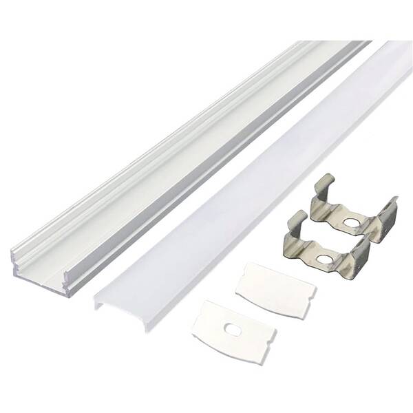 Profil Solight pre LED pásky, hliníkový, mliečny difúzor, 1m biely

