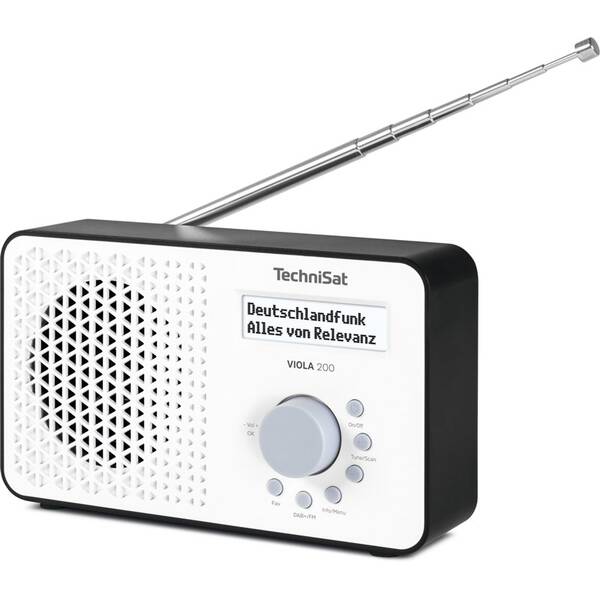 Rádioprijímač s DAB+ Technisat VIOLA 200 čierny/biely

