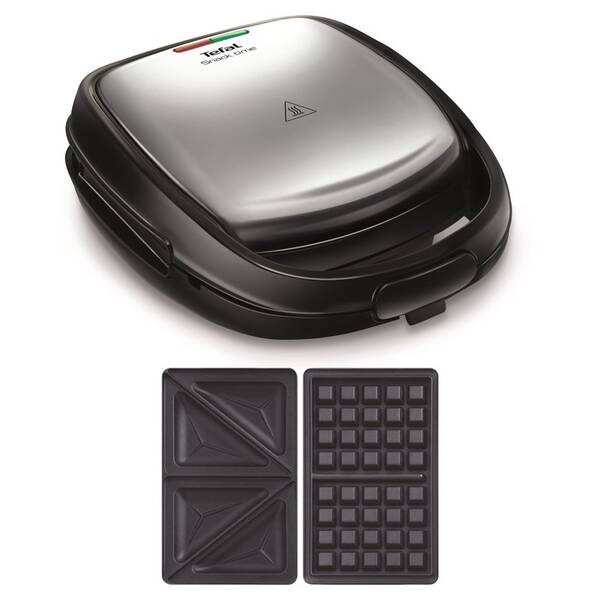 Sendvičovač Tefal SNACK TIME SW341D12 čierny/chróm

