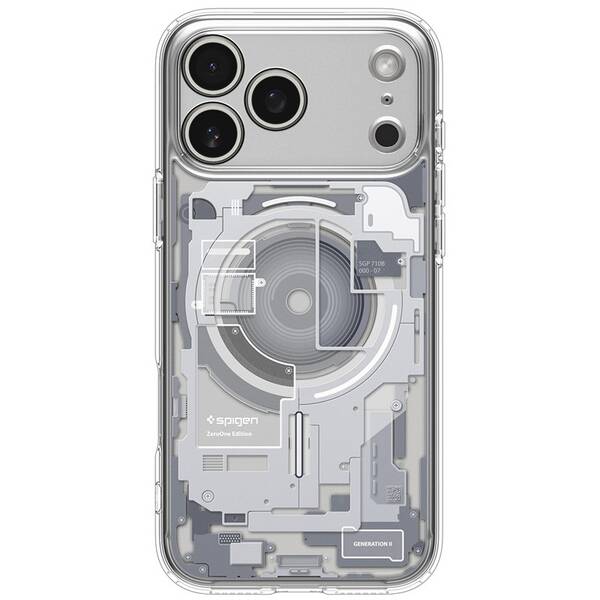 Kryt na mobil Spigen Ultra Hybrid MagSafe Zero One na Apple iPhone 17 Pro Max biely/priehľadný

