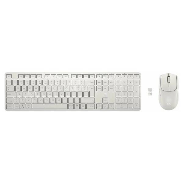 Klávesnica s myšou HP 490C Multi-Device Dual-Mode, CZ layout biela

