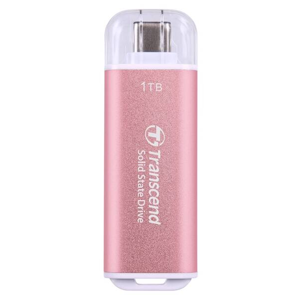 SSD externý Transcend ESD300P 1TB, USB-C ružový

