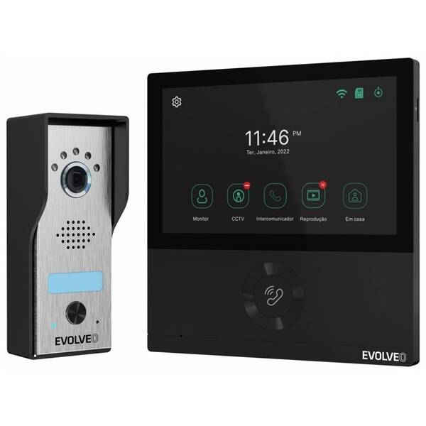 Dverný videotelefón Evolveo DoorPhone AHD7 čierny

