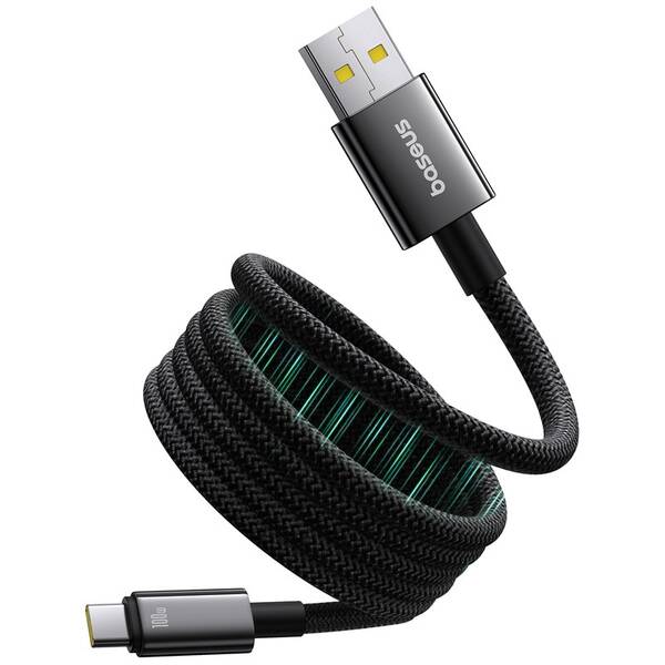Kábel Baseus Tungsten USB/USB-C, 100W, 1m čierny

