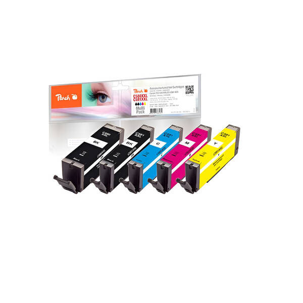 Cartridge Peach Canon PGI-580/CLI-581 Multipack Plus, 6x5,6 ml - CMYK 

