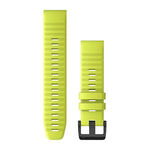 Remienok Garmin QuickFit 22, silikónový, žltý, čierna pracka žltý

