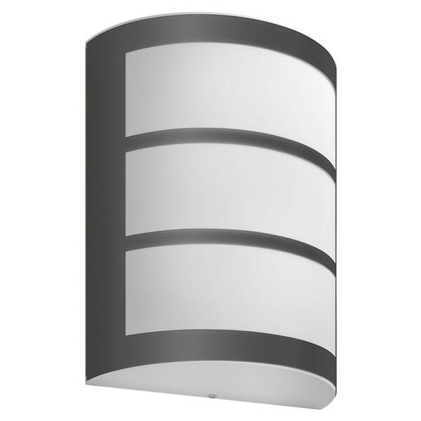 Nástenné svietidlo Philips Python, LED, teplá biela - antracitové 

