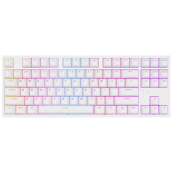 Klávesnica Genesis THOR 404 TKL, RGB, US layout, Kailh Box Brown V2 biela

