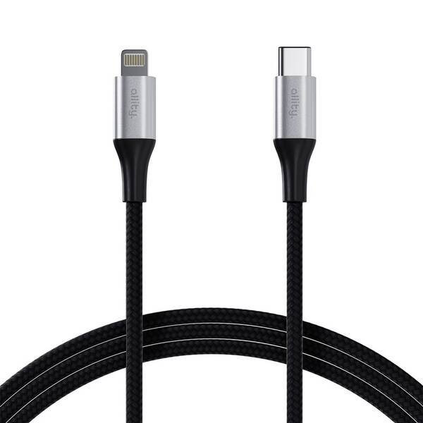 Kábel Allity AUC-01, 27W, USB-C/Lightning, 2m čierny

