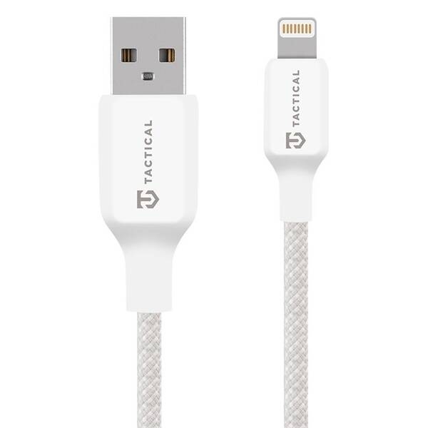 Kábel Tactical Stitch Thread USB-A/Lightning 0,3m biely

