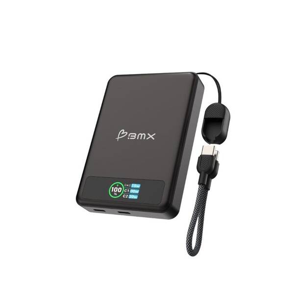 Powerbank BMX SolidSafe™ 10K Solid-State magnetická čierna

