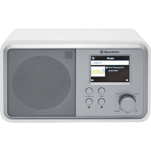 Internetový rádioprijímač s DAB+ Roadstar IR-390 D+U biely


