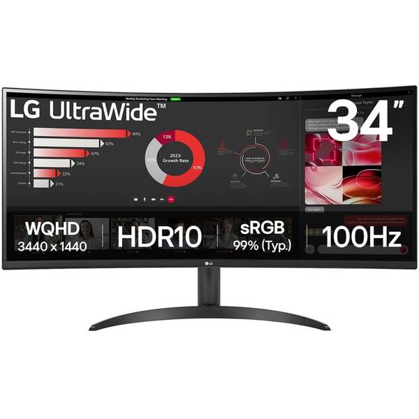 Monitor LG UltraWide 34WR50QK-B čierny

