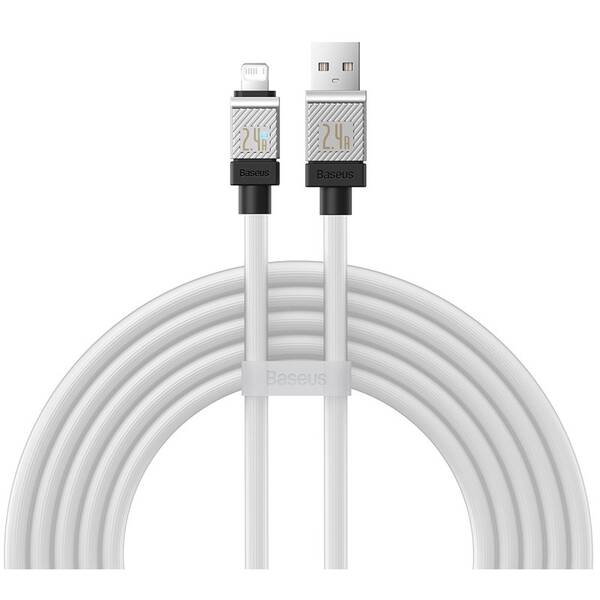 Kábel Baseus USB-L 2,4A 2M WHT 

