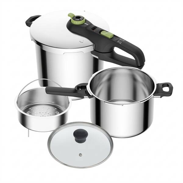 Tlakový hrniec Tefal P2586800 Secure Trendy 6 l + 8 l nerez

