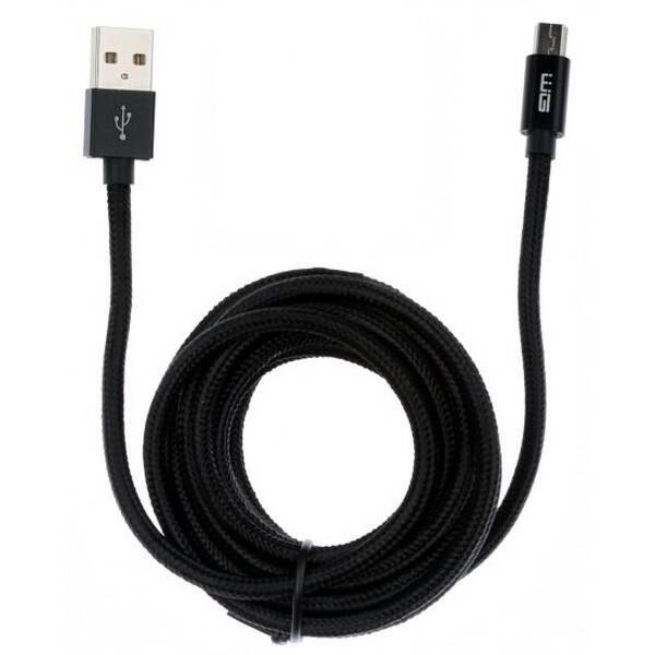 Kábel WG USB/Micro USB, 3m čierny

