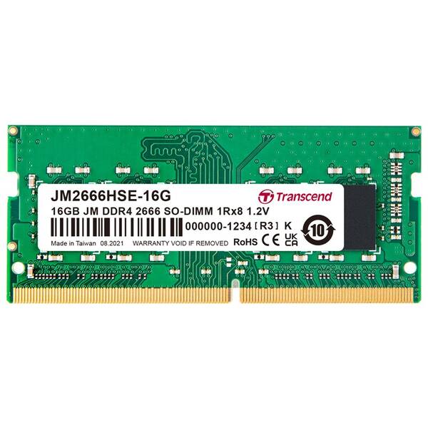 Pamäťový modul SODIMM Transcend 16GB DDR4 2666MHz CL19 

