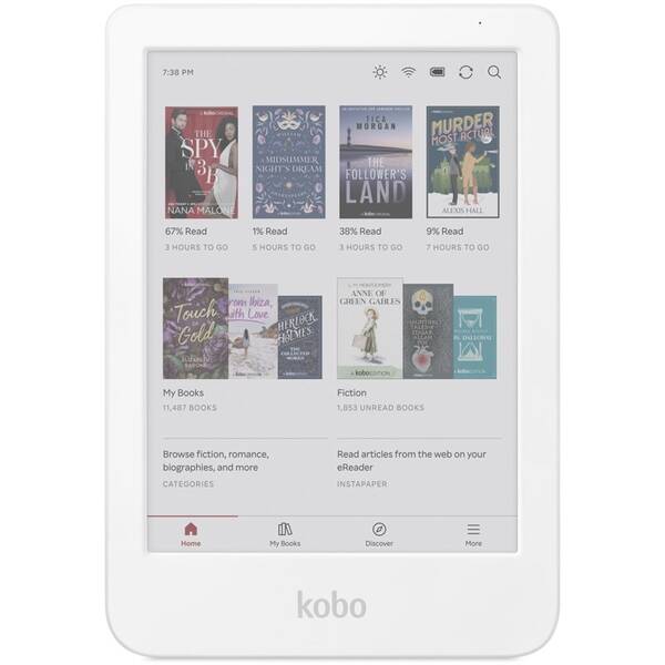Čítačka kníh Kobo Clara Colour biela


