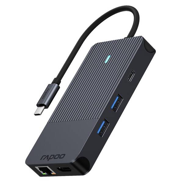 USB Hub Rapoo 10-in-1 USB-C Multiport čierny

