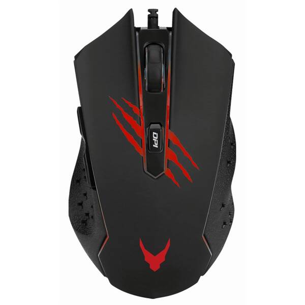 Myš PLATINET VARR RGB RIVAL čierna

