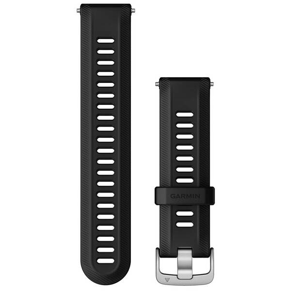 Remienok Garmin Forerunner (22 mm), pracka Silver čierny

