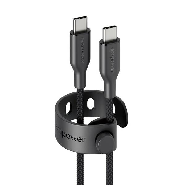 Kábel PanzerGlass empower USB-C/USB-C, 2m čierny

