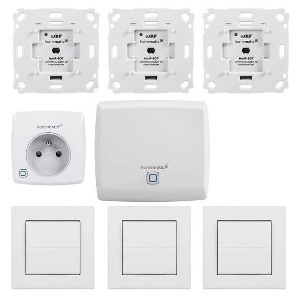 Kompletný set Homematic IP osvetlenie a stmievanie 

