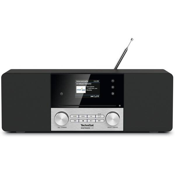 Internetový rádioprijímač s DAB+ Technisat DIGITRADIO 3 IR čierny/strieborný

