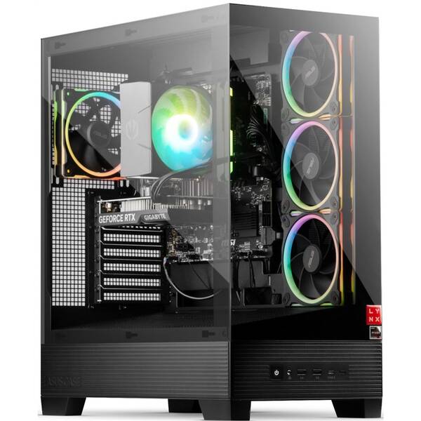 Herný počítač Lynx Challenger + Norton 360 STANDARD 10 GB + VPN 1 užívateľ/1 zariadenie na 1 rok čierny

