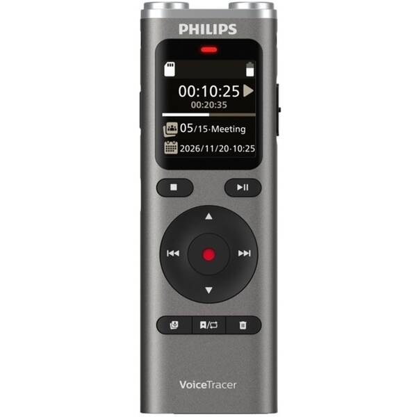 Diktafón Philips DVT2075 čierny/strieborný

