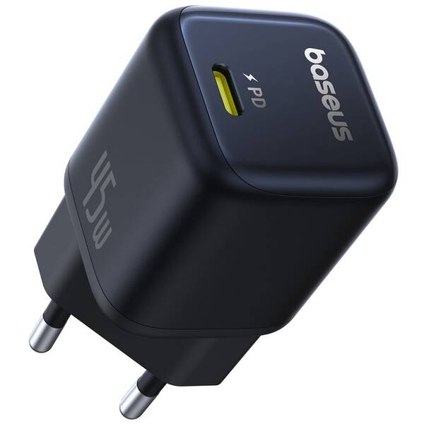 Nabíjačka do siete Baseus PicoGo GaN USB-C PD 45 W čierna

