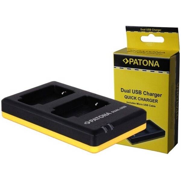 Nabíjačka PATONA Dual Quick Charger NB-6L (Canon) čierna

