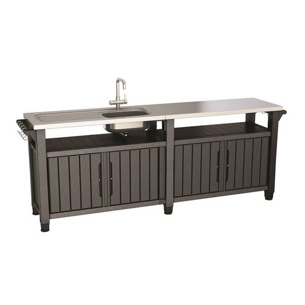 Stolík Keter UNITY CHEF 415 L grafit 

