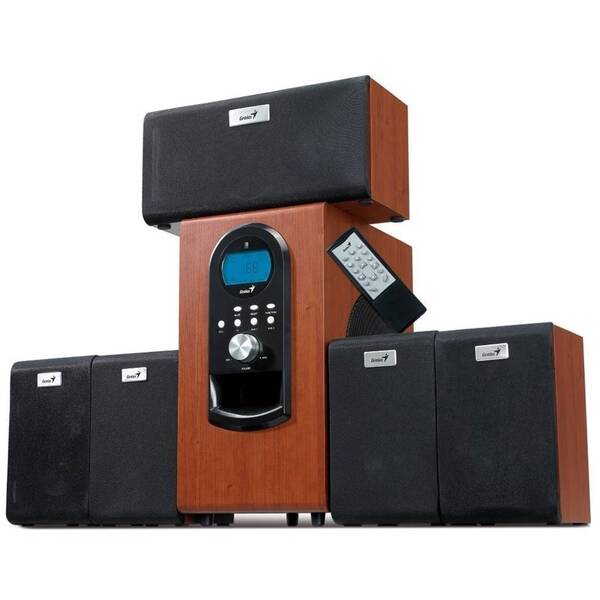 Reproduktory Genius SW-HF 5.1 6000 Verze II. čierne/hnedé

