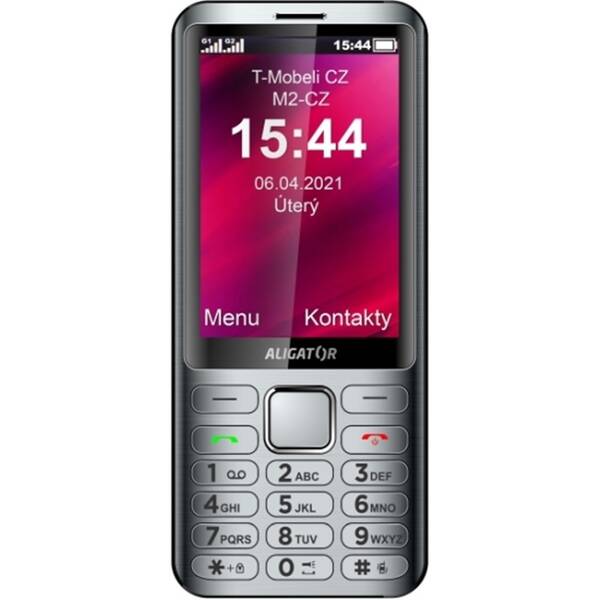 Mobilný telefón Aligator D950 Dual sim strieborný

