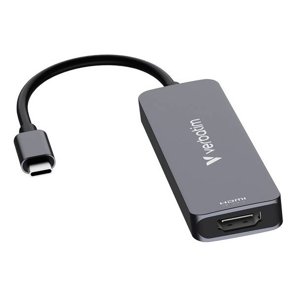 USB Hub Verbatim USB-C Essentials Multiport Hub 4 port - USB 3.2 GEN 1 / HDMI/ USB-C PD / USB-A sivý

